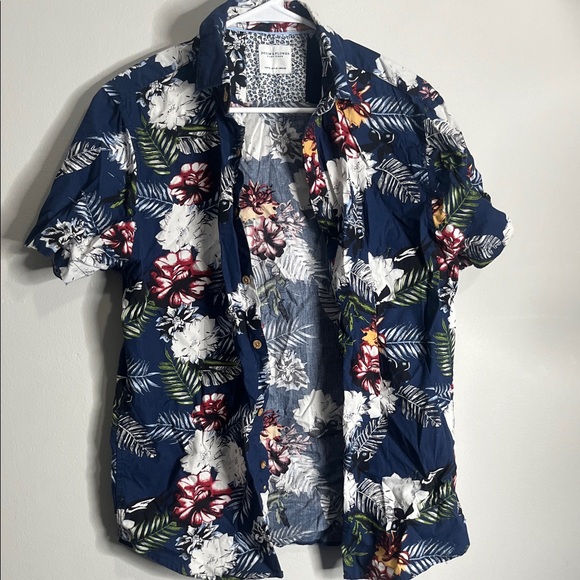 Denim & Flower Other - Denim & Flower Navy Floral Men's Shirt